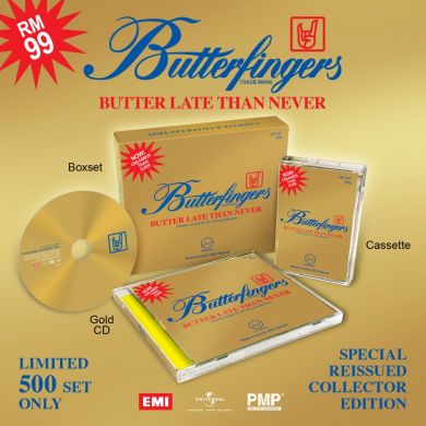 Butterfingers - Butter Late Than Never (Cassette & Gold CD)